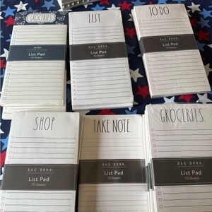 Rae Dunn List Pad Set - Black and White